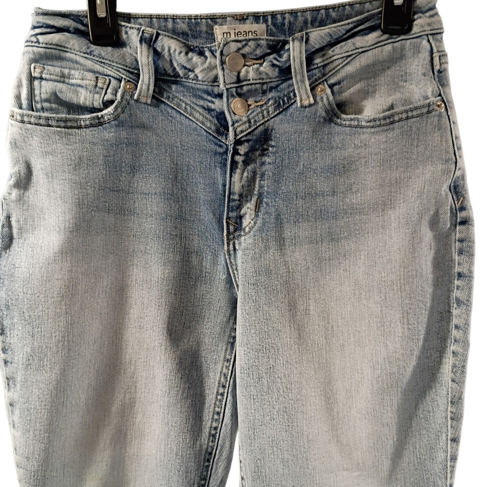 EUC High Rise Original Fit Kick Boot Ankle Women's Size 8 Short Blue Denim Jeans - Picture 4 of 12